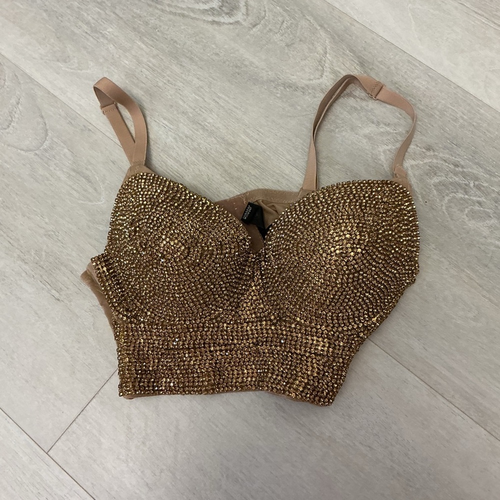 Windsor Gold Embellished Camisole Top
